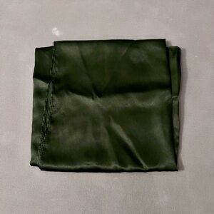 Dark/Olive Green Satin Scarf
